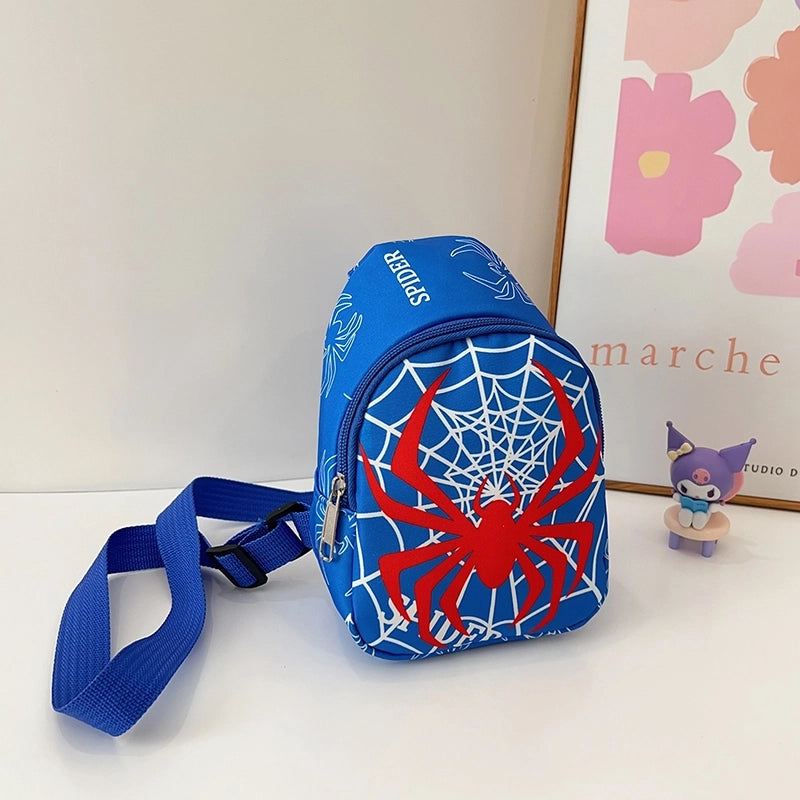 Unisex Medium Nylon Cartoon Classic Style Streetwear Square Zipper Fanny Pack