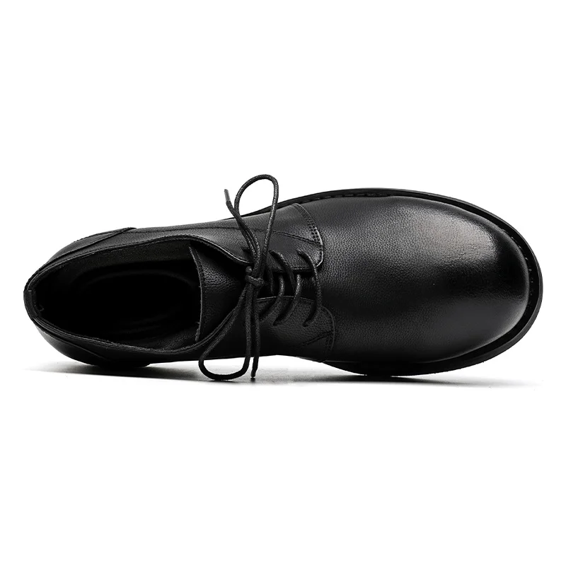 Tanguoant Tanguoant 2023 New Youth Thick Bottom British Wind Father Shoes Round Head Thick Top Fashion Casual Fashion Shoes 9313-W