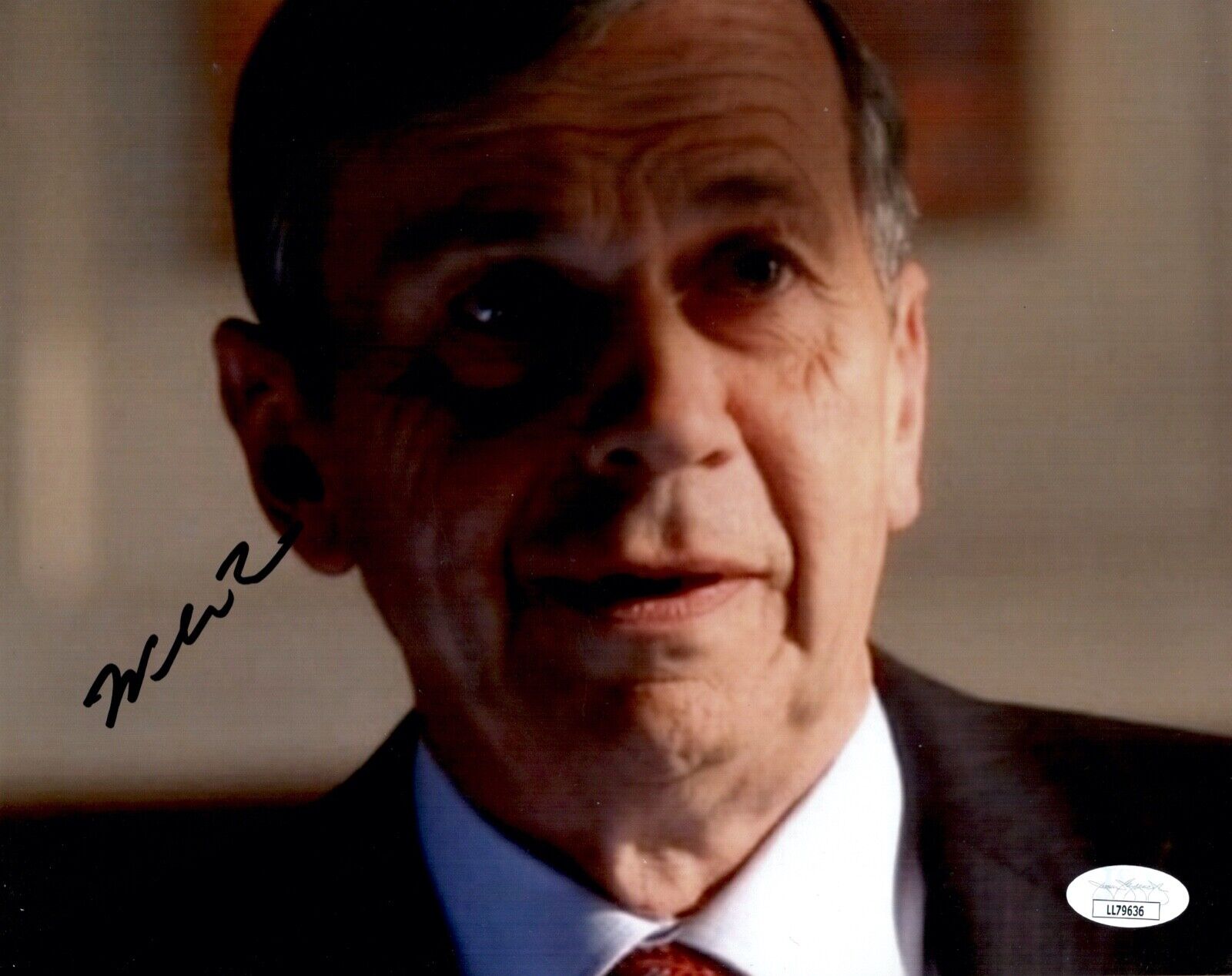 WILLIAM B DAVIS Signed X FILES 8x10 Photo Poster painting Cigarette Man Autograph JSA COA Cert