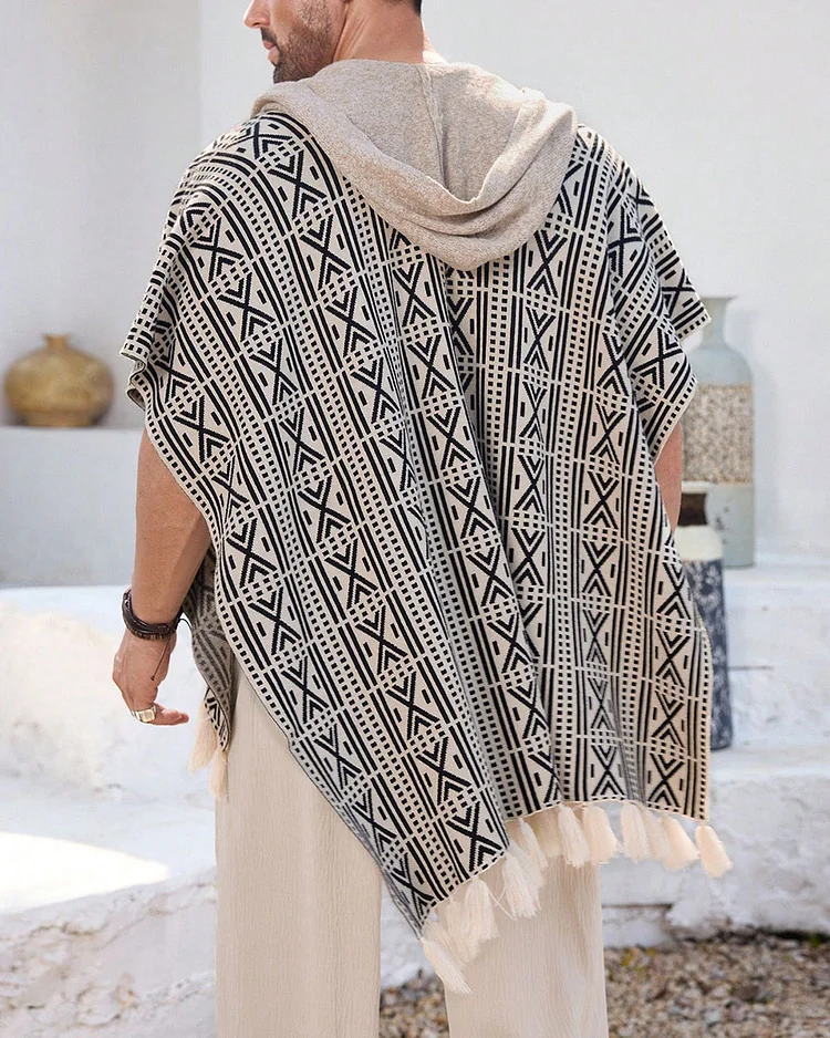 Men's Casual Batwing Loose Tassels Cardigan