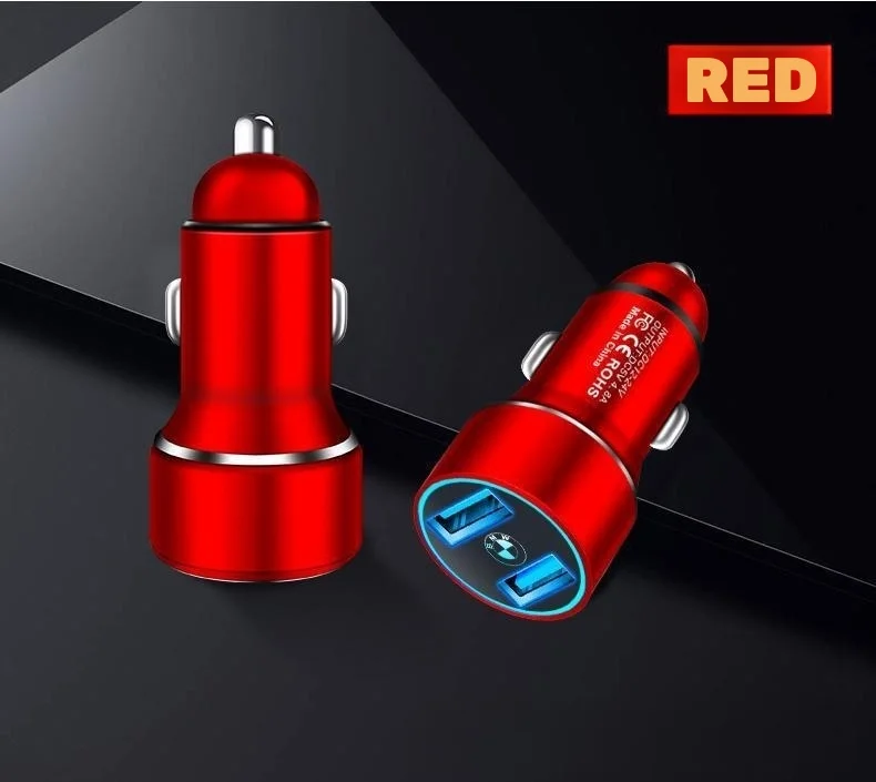 Car logo fast charging car cigarette lighter conversion plug charger