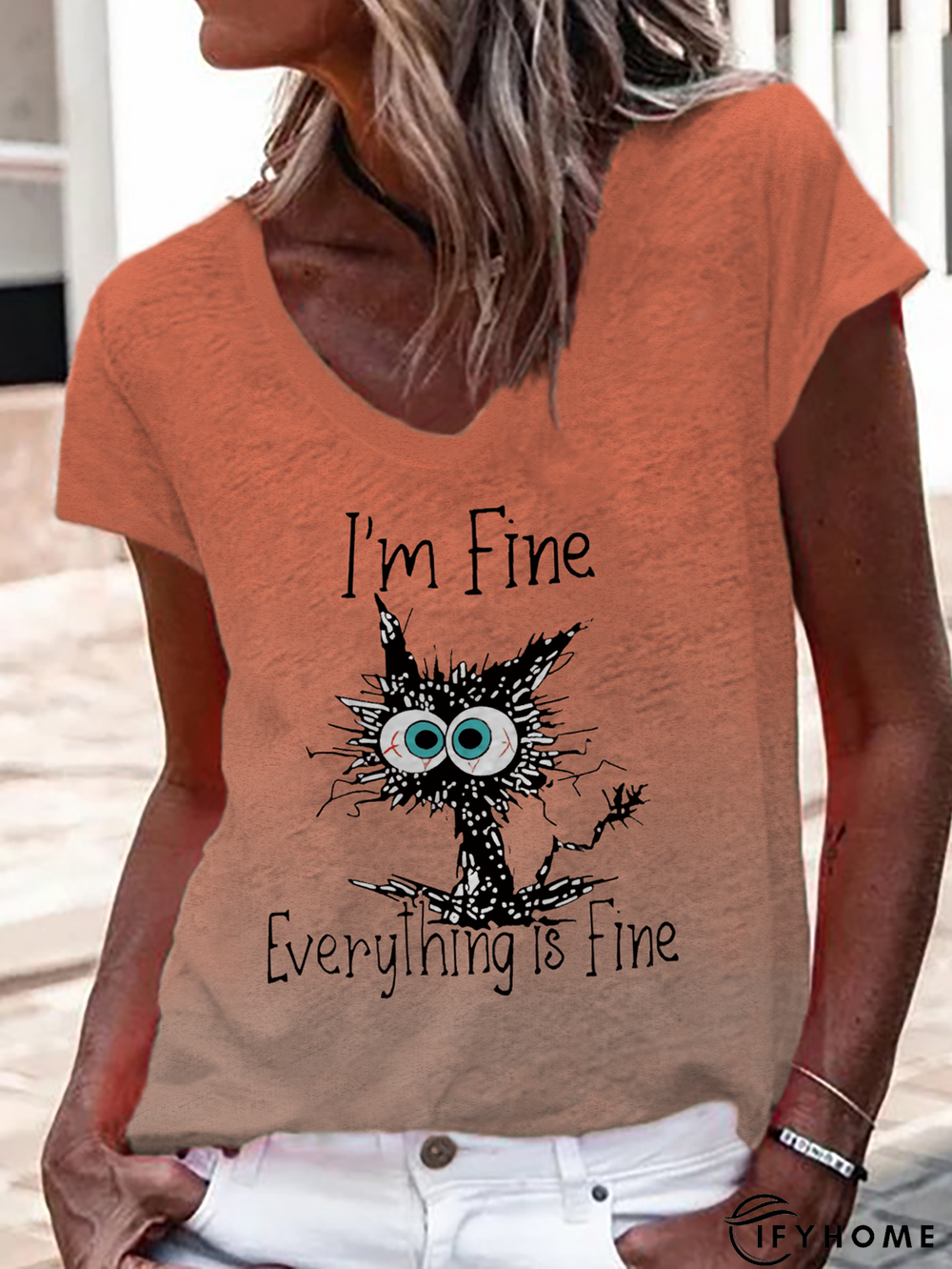 Printed Casual T-Shirt | IFYHOME