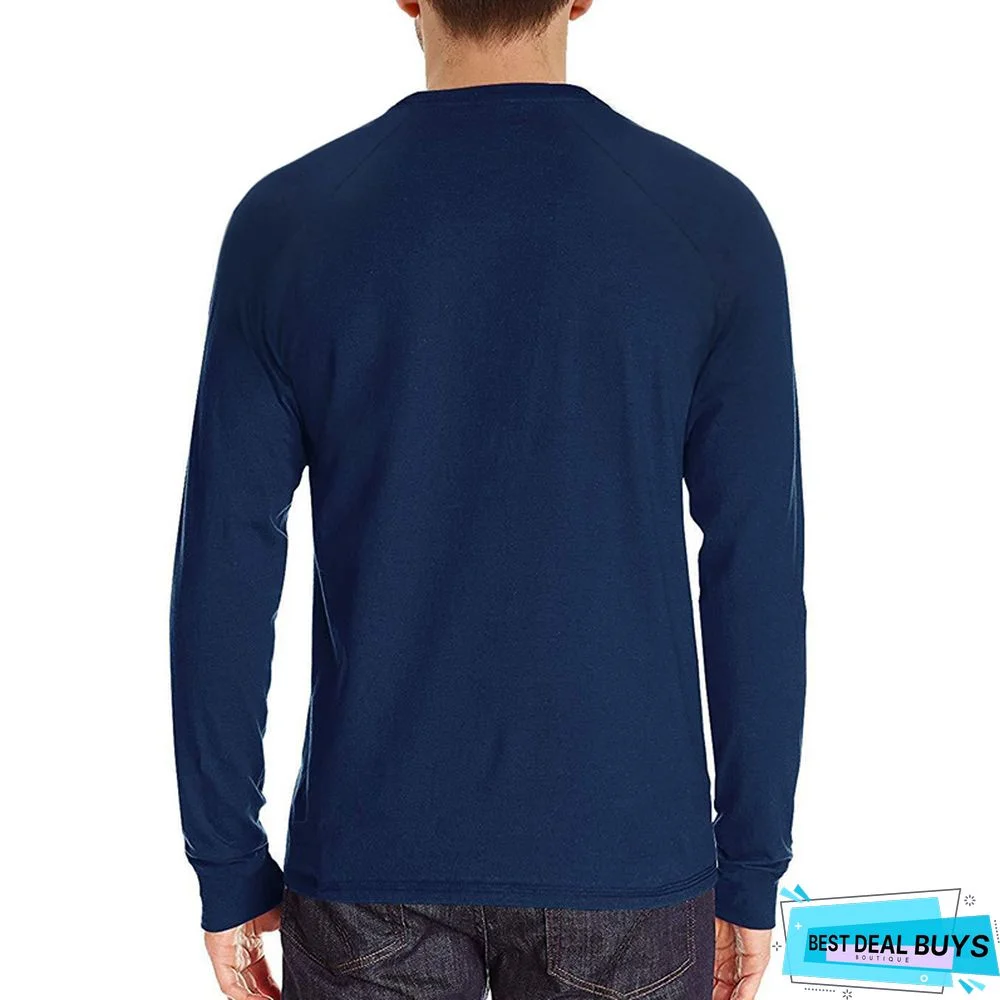 Men's Wear Long Sleeve T-Shirt Round Neck Bottoming Shirt