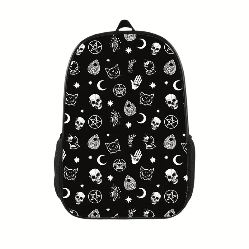 Waterproof 20 Inch Skull School Daily Kids Backpack