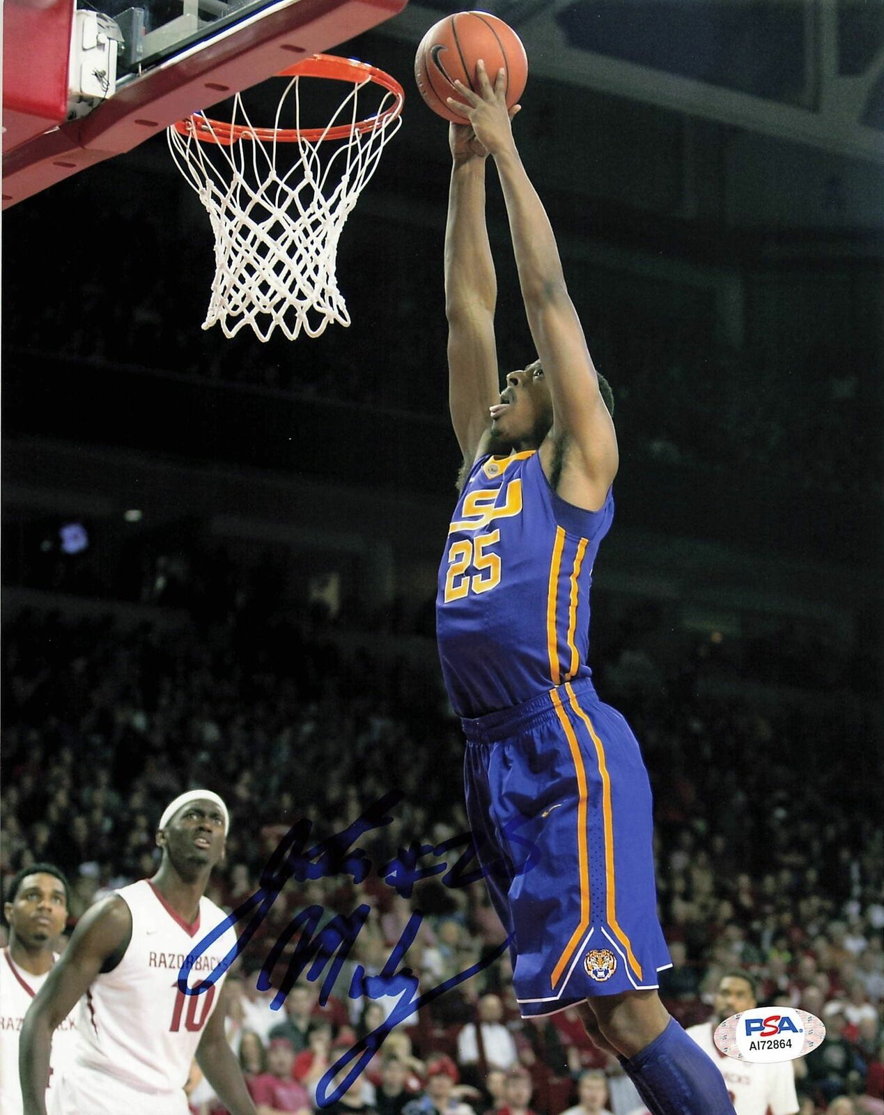 JORDAN MICKEY signed 8x10 Photo Poster painting PSA/DNA LSU Autographed