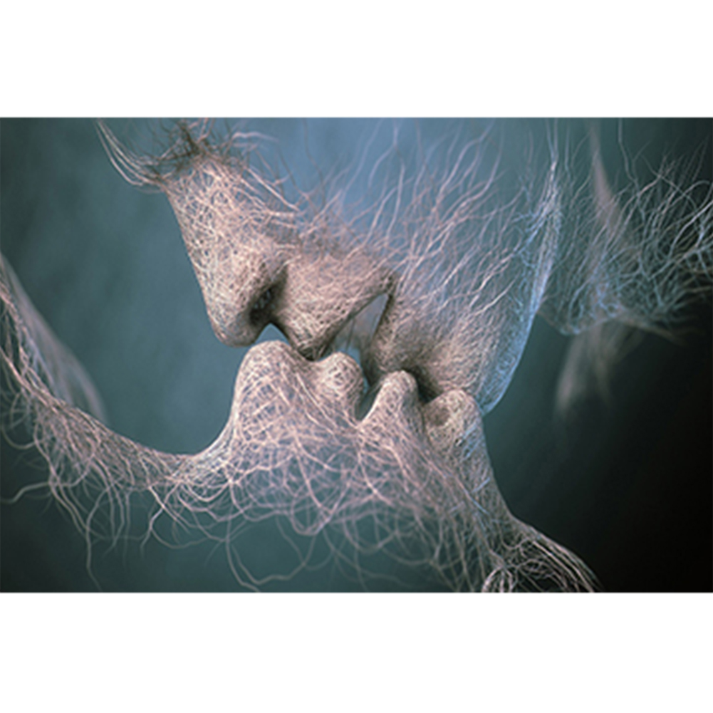 

Dream Kiss Canvas Poster Wall Art Painting Abstract Decorative Picture (3, 501 Original