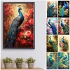 (Multistyle) Paon - Peinture Diamant Ronde - 40*60CM (Grande Taille)