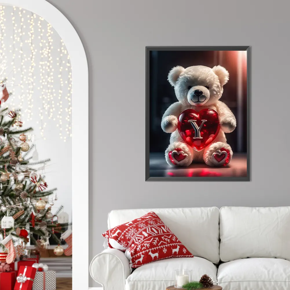 Diamond Painting - Full Square Drill - Bear Love Y(Canvas|35*45cm)