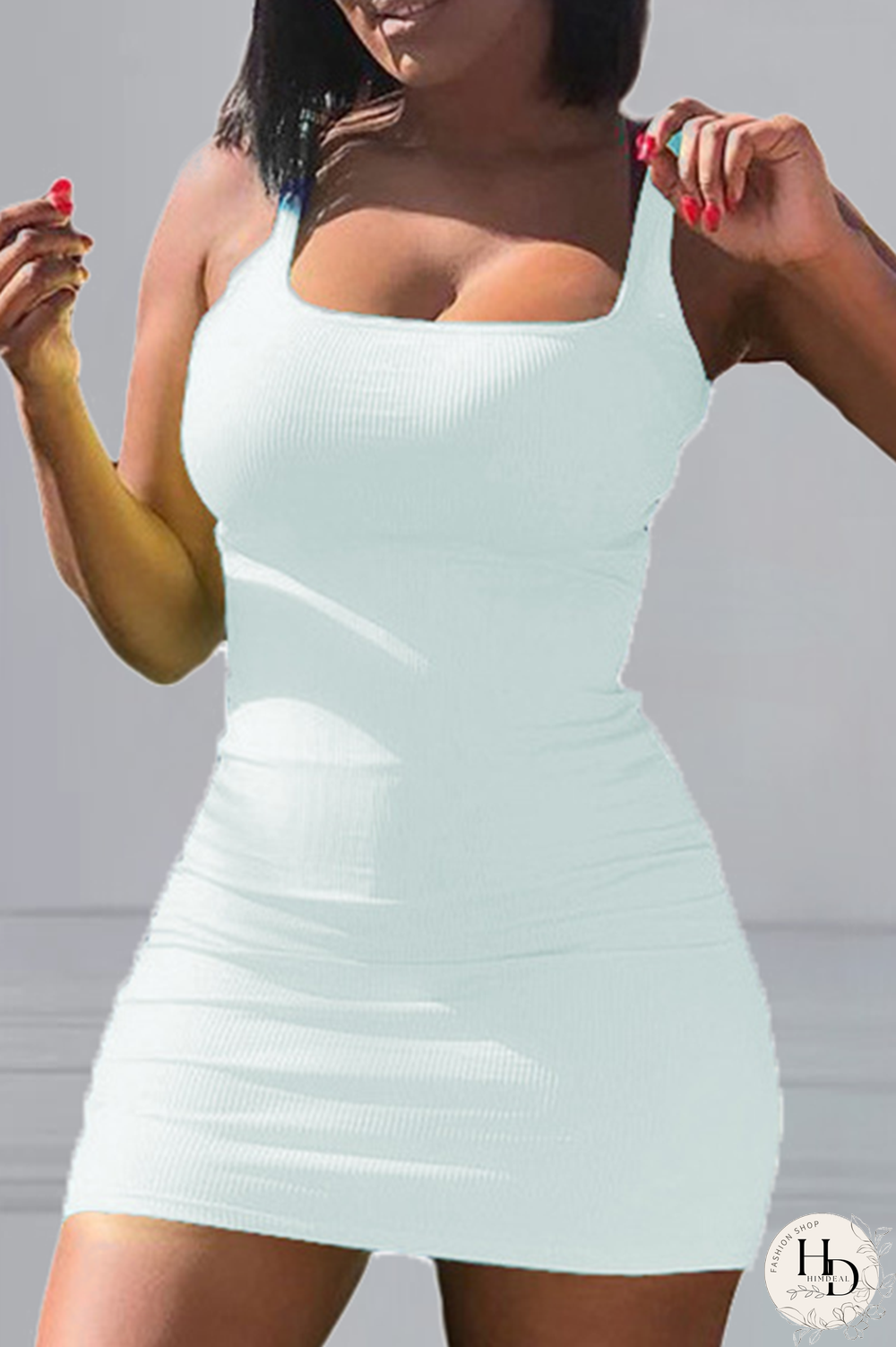 Khaki Sexy Solid Split Joint Square Collar Pencil Skirt Dresses