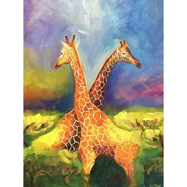 Diamond Painting - Full Round/Square Drill - Giraffe(30*40 - 50*60cm)