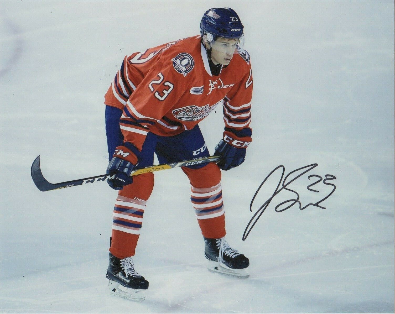 Oshawa Generals Jack Studnicka Signed Autographed 8x10 OHL Photo Poster painting COA #1