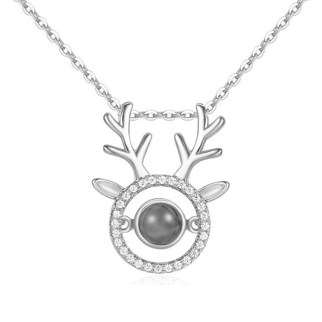 Buzzdaisy 100 languages I love you Projection Necklace