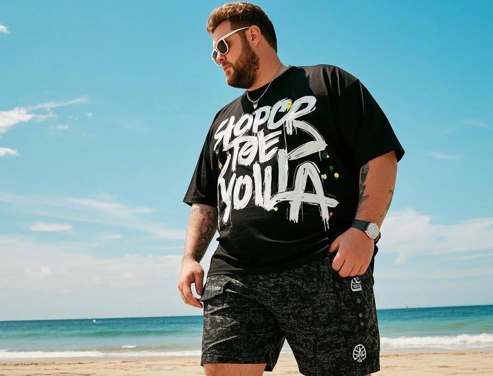 big and tall men's short sets