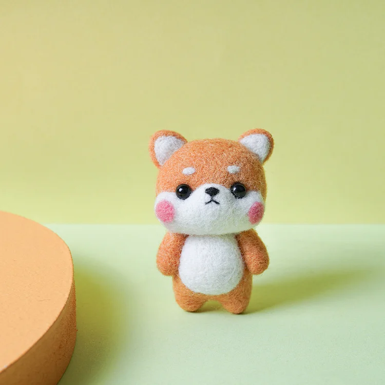 FeltingJoy - Cute Shiba Inu Needle Felting Kit - Baby