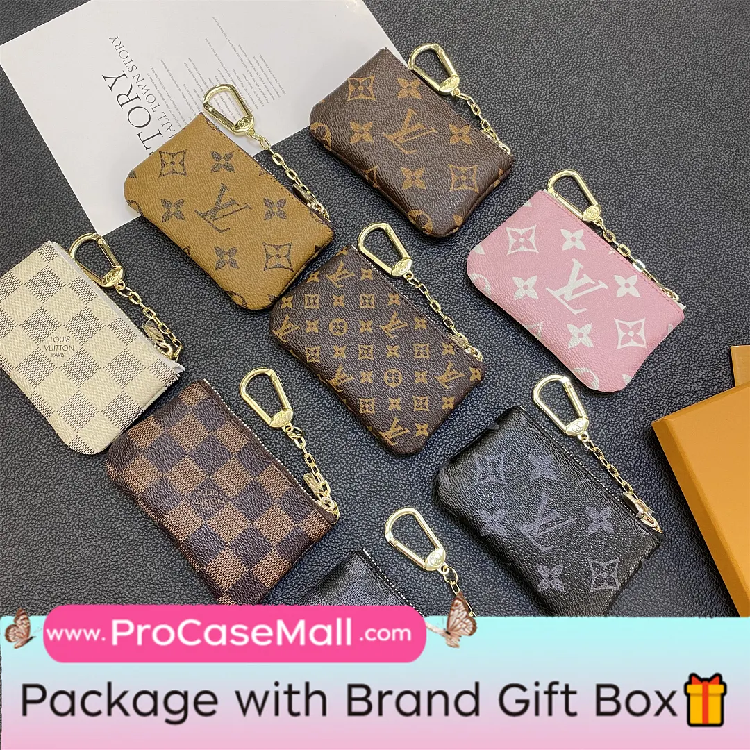 Louis Vuitton Monogram Canvas Leather Coin Purse Checkerboard Wallet