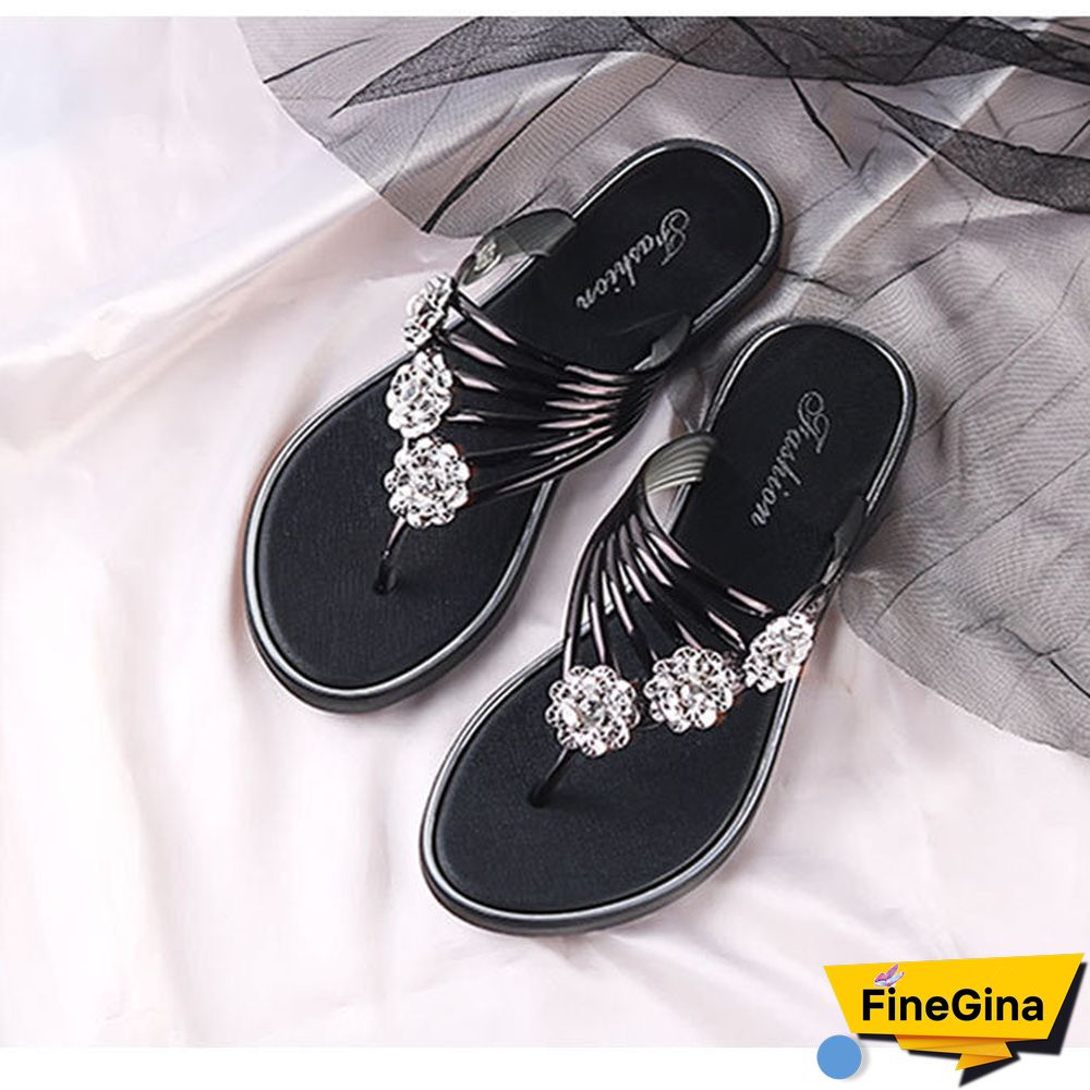 Women's Flower Casual Flip Flops Slipper