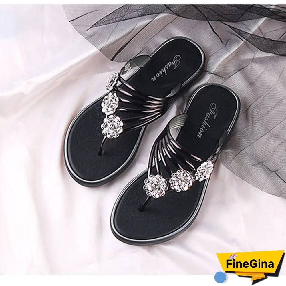 Women's Flower Casual Flip Flops Slipper