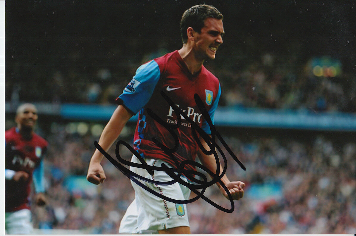 ASTON VILLA HAND SIGNED STEWART DOWNING 6X4 Photo Poster painting 1.