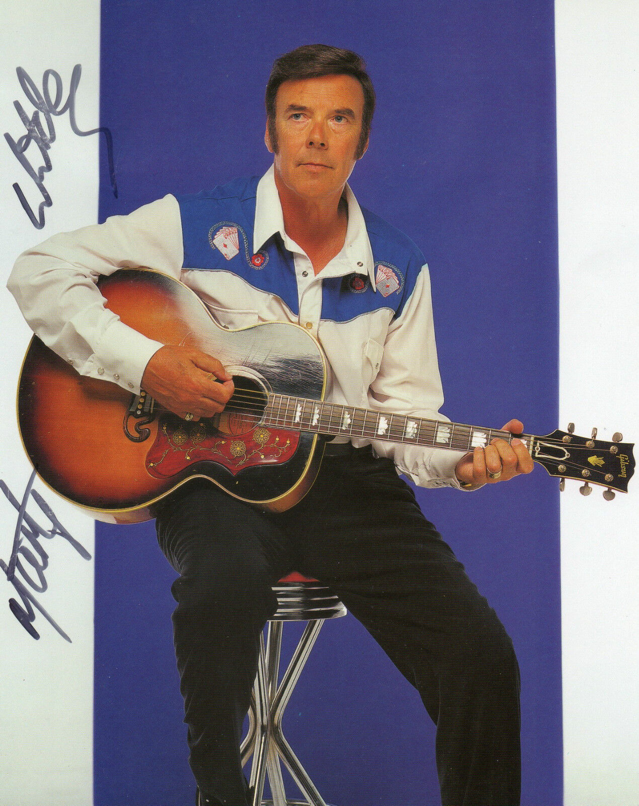 MARTY WILDE AUTOGRAPHED Photo Poster painting ROCK & ROLL 1950s