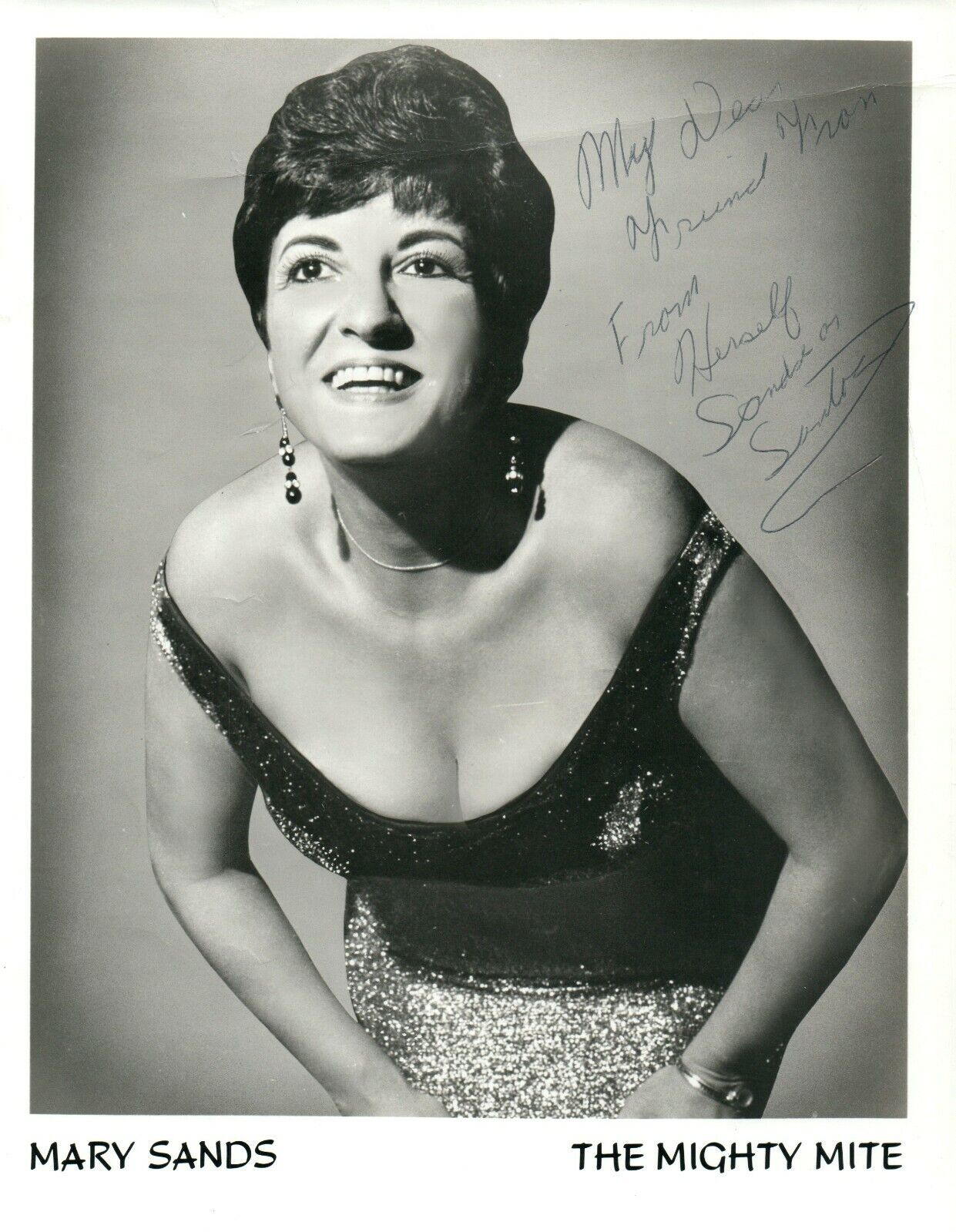 Mary Sands Actress Singer Hand Signed Autograph 8x10 Photo Poster painting