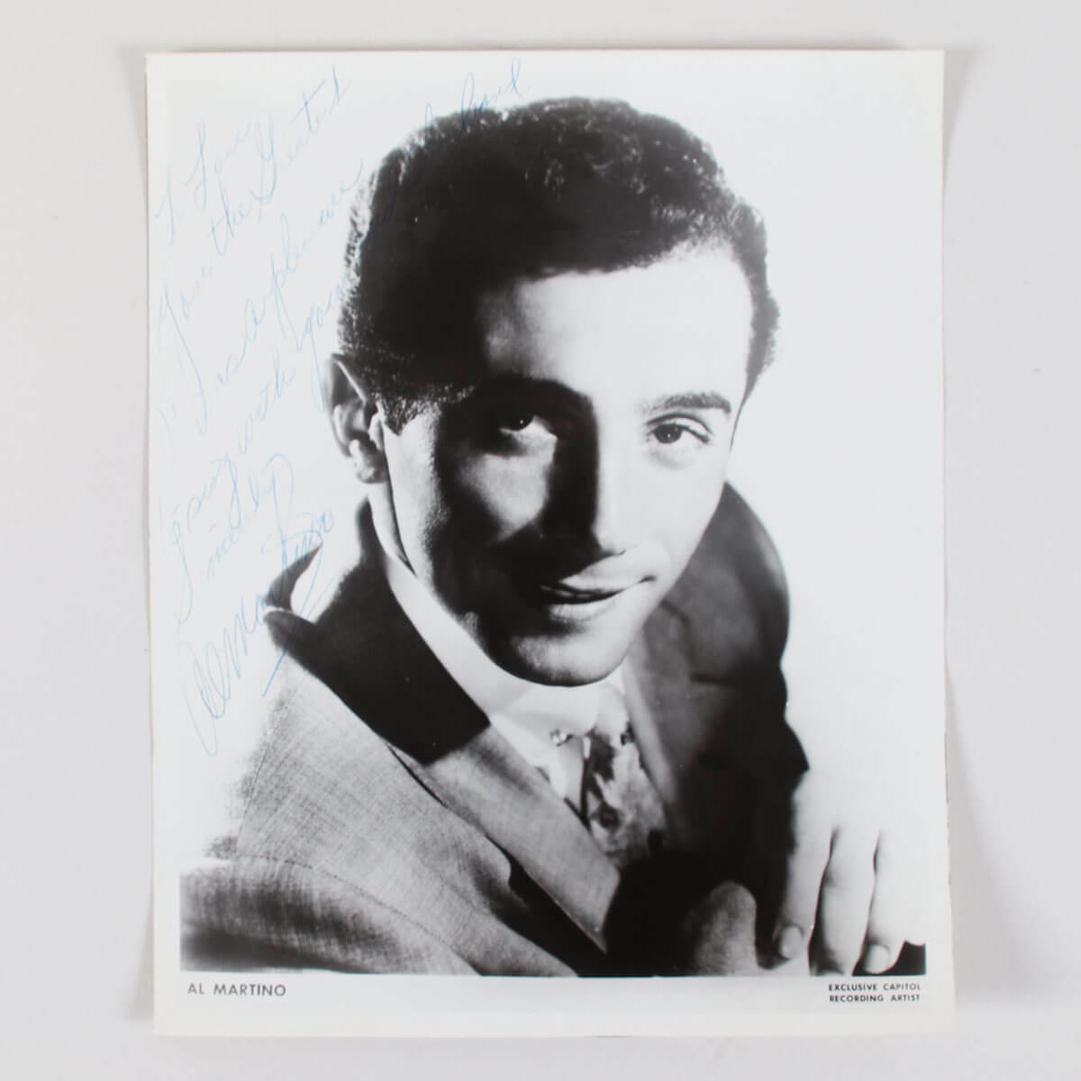 Al Martino Signed Photo Poster painting – COA JSA