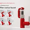 Microbubble filter multi-functional hot and cold basin faucet