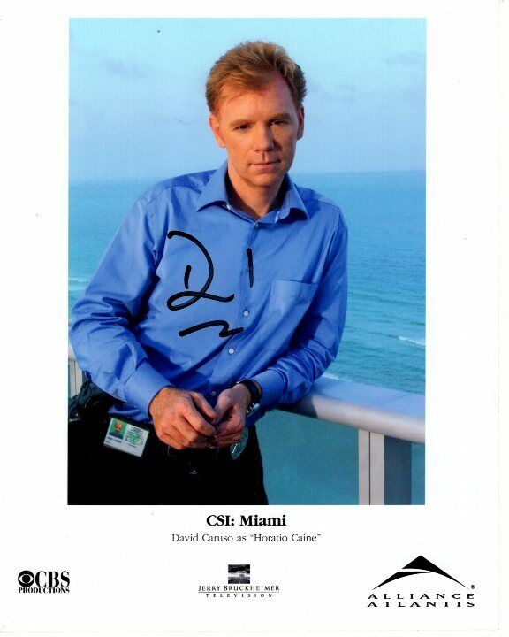 DAVID CARUSO signed autographed CSI: MIAMI HORATIO CAINE 8x10 Photo Poster painting