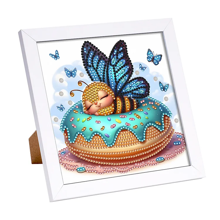 Butterfly Bee - Partial Drill - Special Diamond Painting(18*18cm)