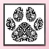 Paw Silhouette-11CT Stamped Cross Stitch 40*40cm tapestrymarket