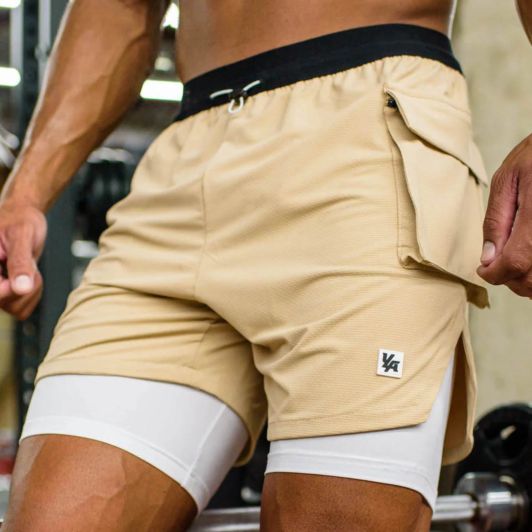 Men's Breathable Elastic Casual Double-Layer Pants ctolen