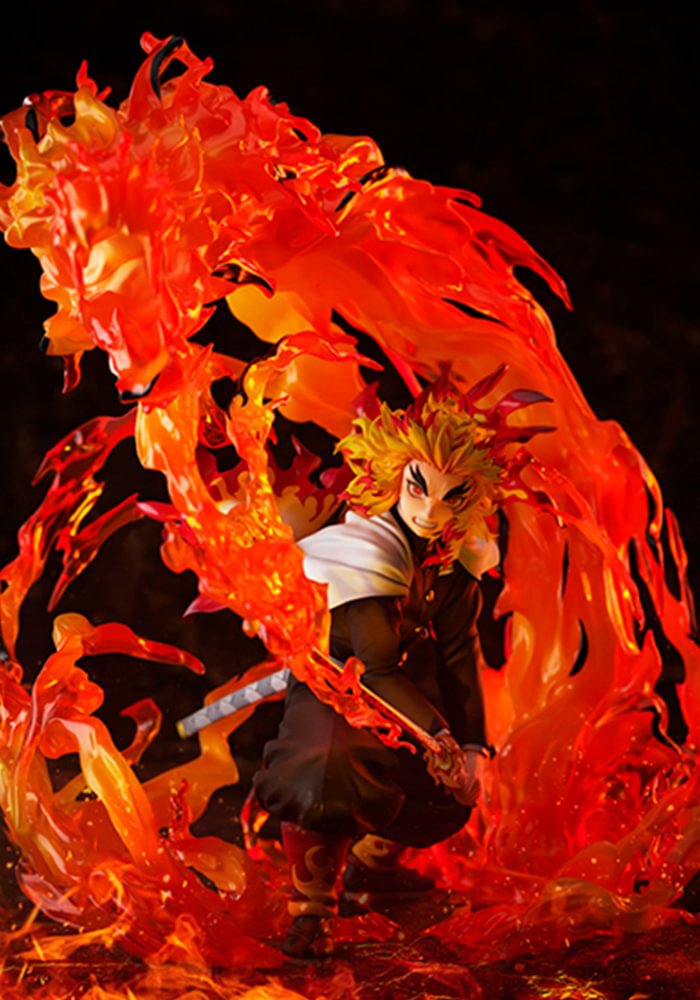 1/8 Scale Rengoku Kyoujurou with Flame Breathing Ninth Form: Rengoku - Demon Slayer : Kimetsu no Yaiba Official Statue - Aniplex [Pre-Order]-shopify
