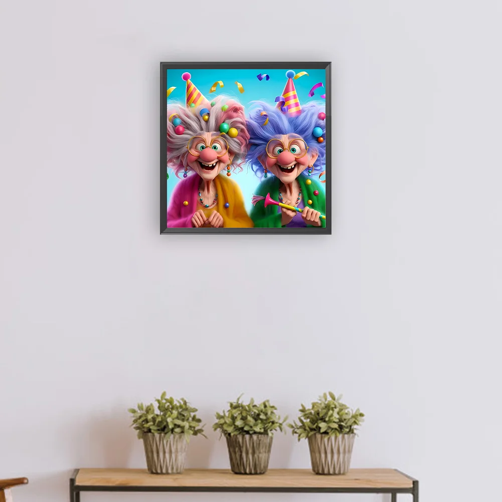 Diamond Painting - Full Round Drill - Grandma(Canvas|30*30cm)