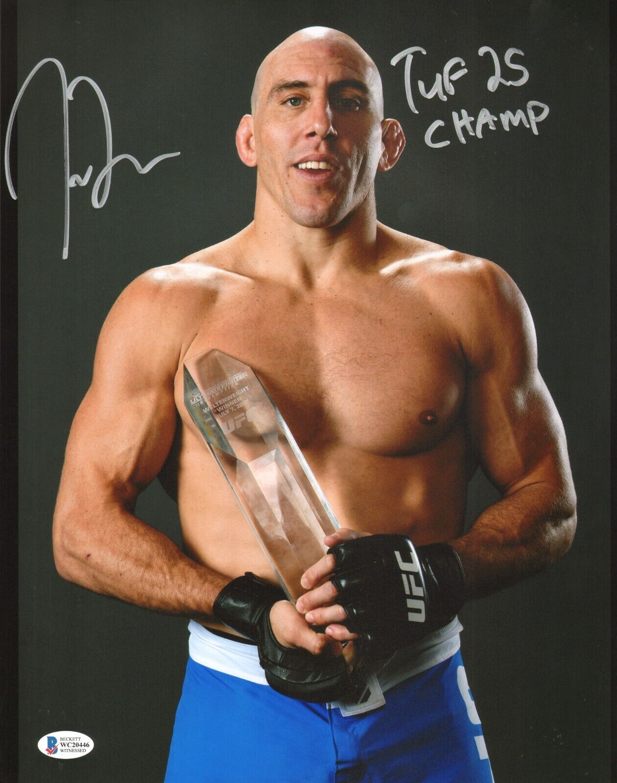 Jesse Taylor Signed 11x14 Photo Poster painting BAS COA UFC The Ultimate Fighter 7 25 Picture 46