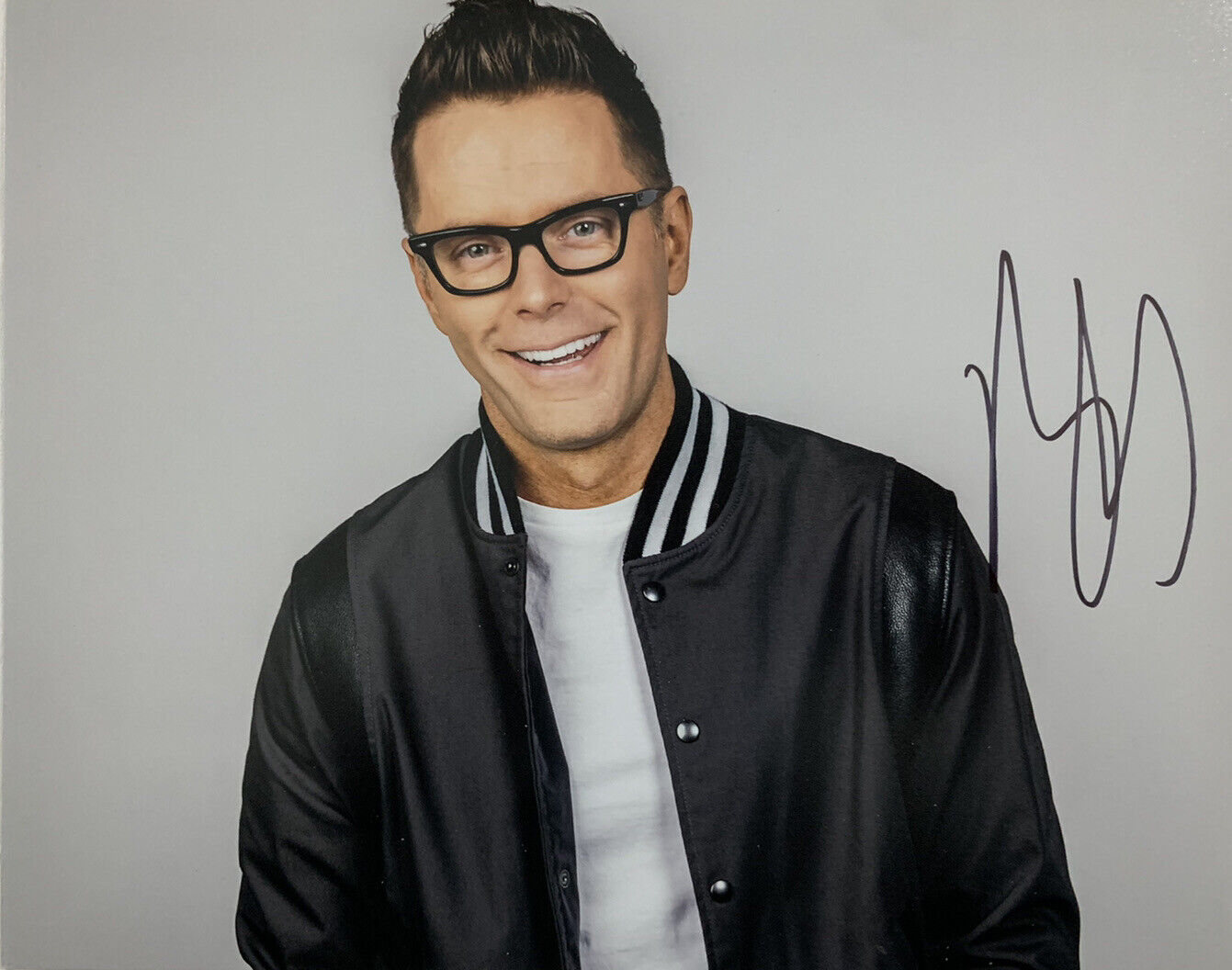 BOBBY BONES HAND SIGNED 8x10 Photo Poster painting RADIO HOST AUTOGRAPHED RARE AUTHENTIC