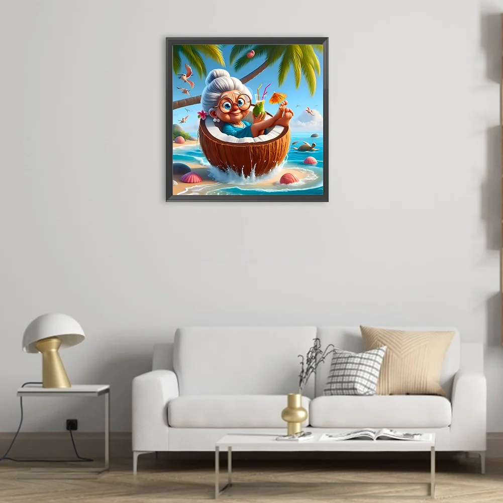 Diamond Painting - Full Round Drill - Grandma(Canvas|30*30cm)