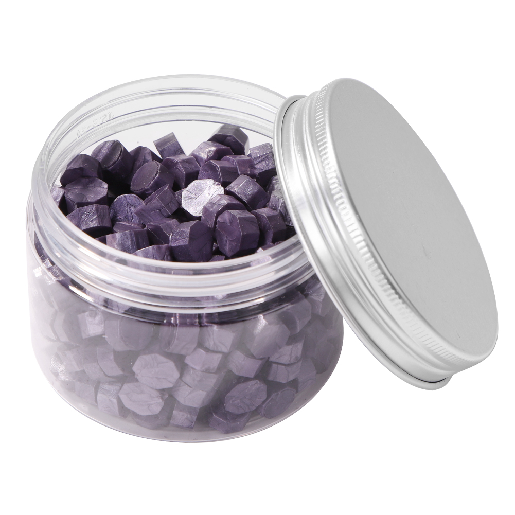 

200pcs Octagonal Wax Seal Beads Sauce Purple - Wax Seal Stamp, 501 Original