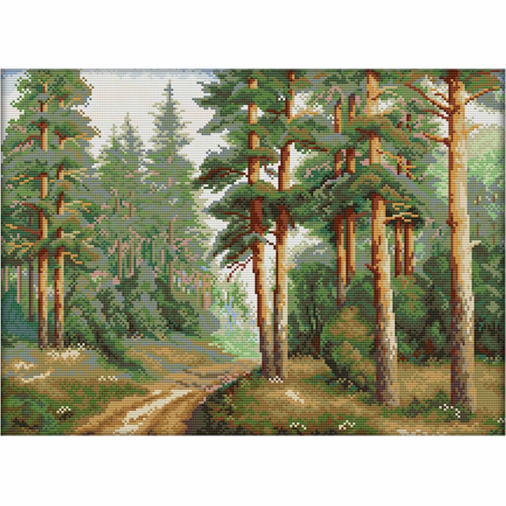 

Pine Forest - 14CT Stamped Cross Stitch - 48x36cm, 501 Original