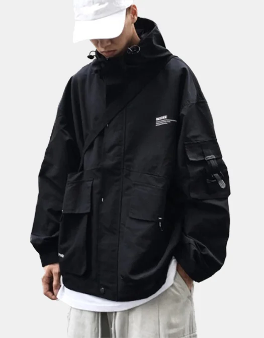 Harajuku Style Hooded Jacket Techwear Shop