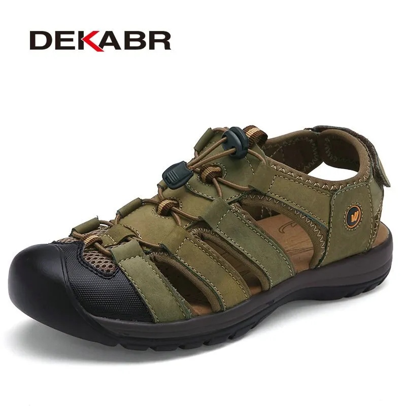 DEKABR Summer Sandals Men's Sneakers Men Slippers Flip Flops Casual Shoes Beach Outdoor Breathable Sandalias Fashion Men Shoes