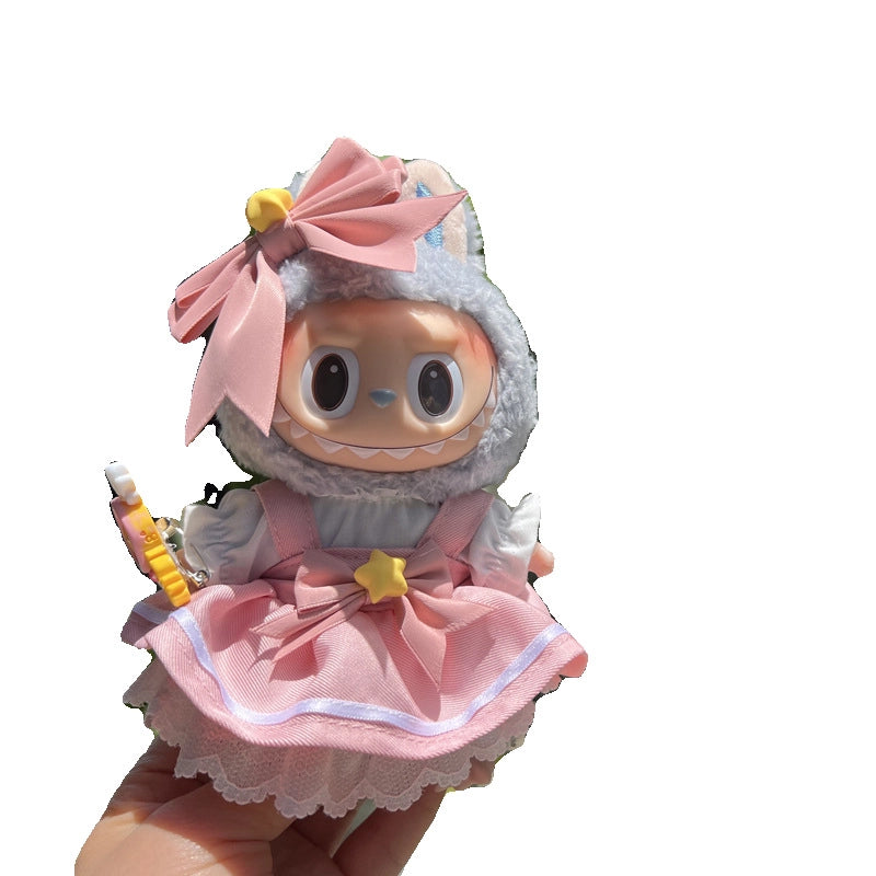 17cm Labu Sweet Wedding Princess Dress Suit Blind Box Macaron Keychain Pendant