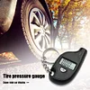 Portable Tire Gauge LCD Display with Keychain Digital Tire Pressure Gauge Tester