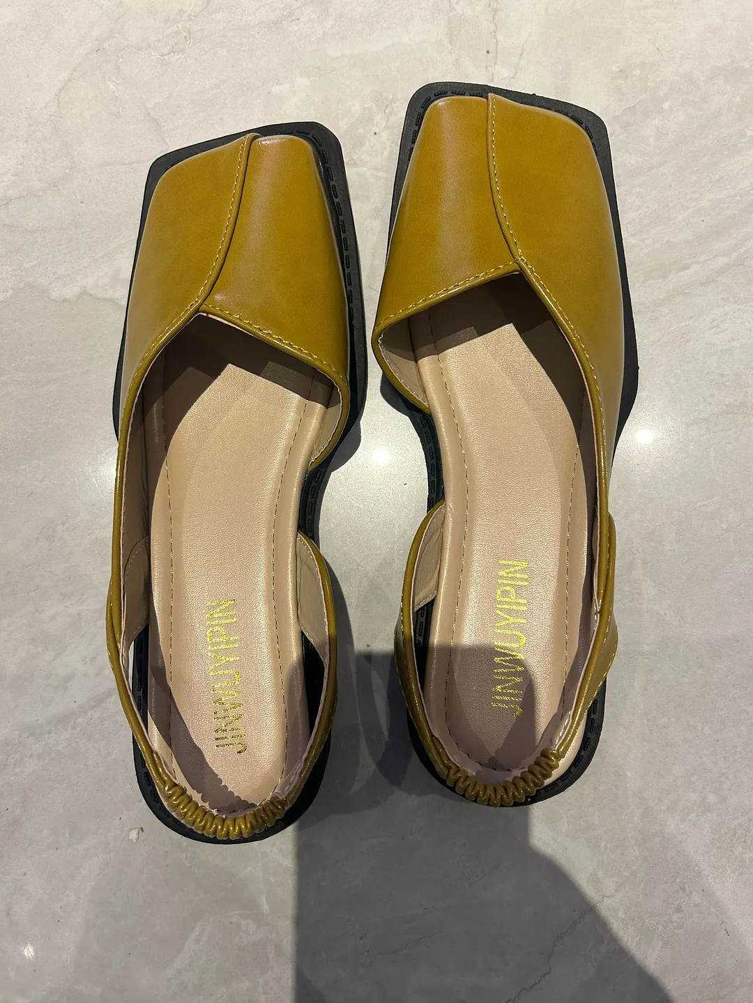 Breakj Breakj Summer Bag Head A Cool Single Shoes Children Square Grandmother Shoes A Foot Lazy Bean Sandals Women