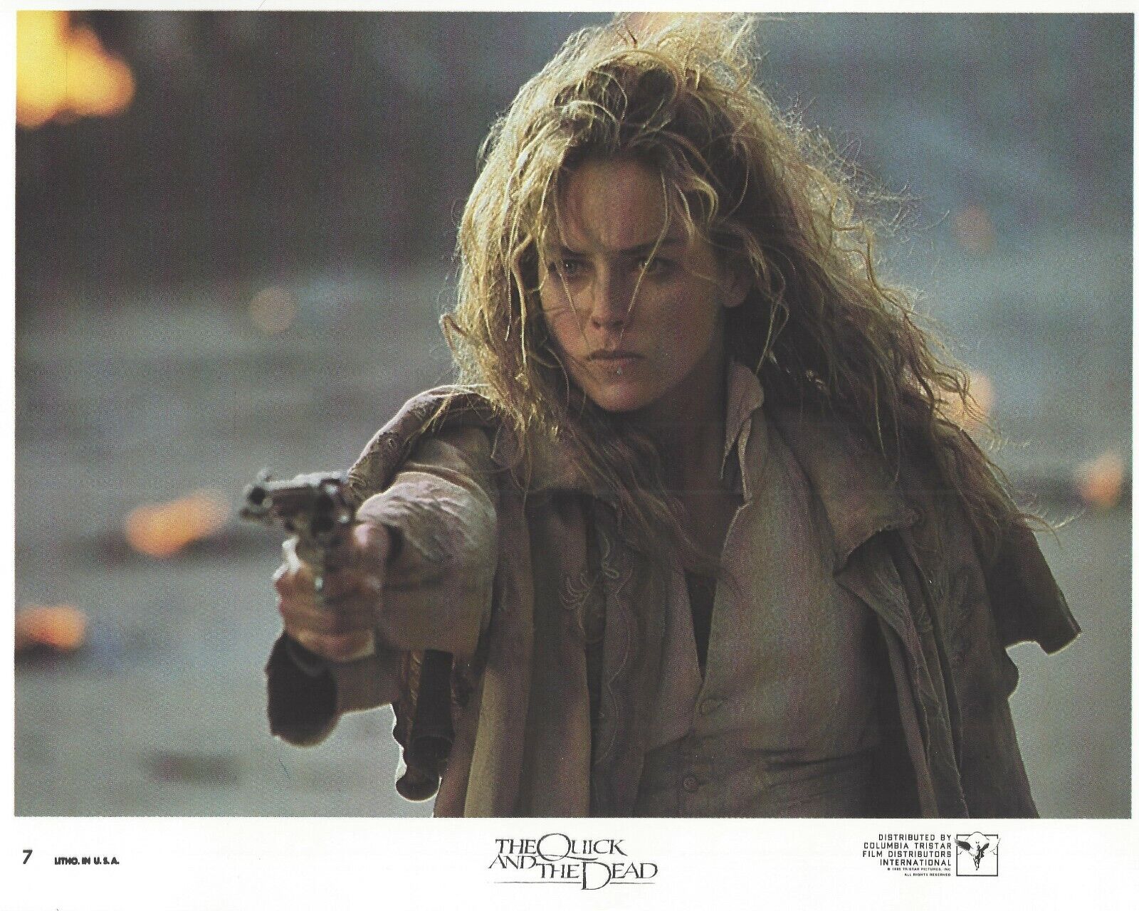 The Quick And The Dead Original 8x10 Lobby Card Poster Photo Poster painting 1995 #7 Crowe