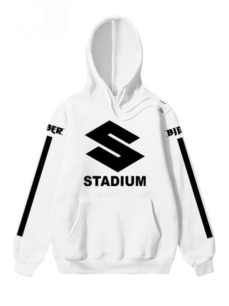 Justin Bieber Hoodies Hip Hop Stadium Tour Printed Casual Sweatshirts