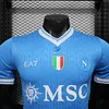 Joyfball 2025/2026 Player version Napoli Home Football Jersey 1:1 Thai Quality（The player version jersey is a bit tight, please pay attention to the size selection）