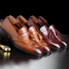 Men Leather Dress Shoes Design Brand Shoes