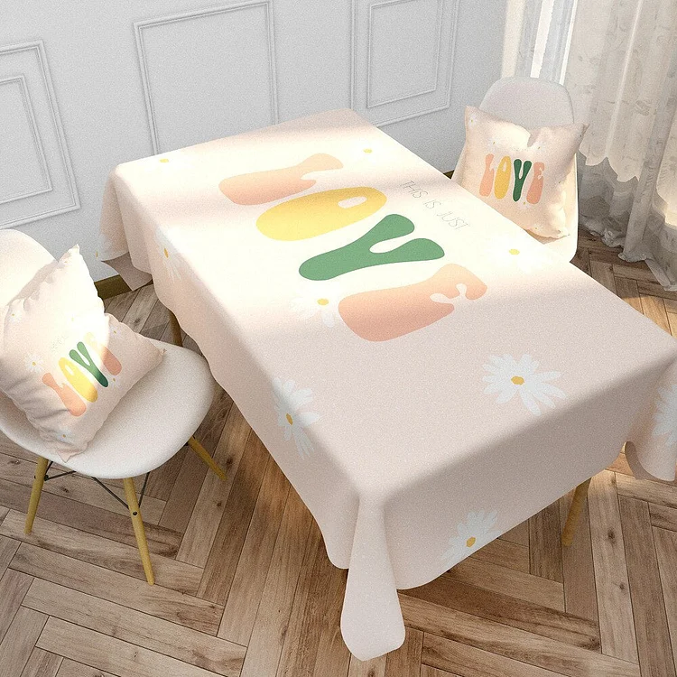 Summer Lemon Fruit Rectangle Tablecloth Kitchen Table Decoration Reusable Waterproof Tablecloth Holiday Party Wedding Decoration