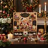 (20x20cm)Xmas Kitchen DIY Pearl Painting Art With Inner Wooden Framed Kit