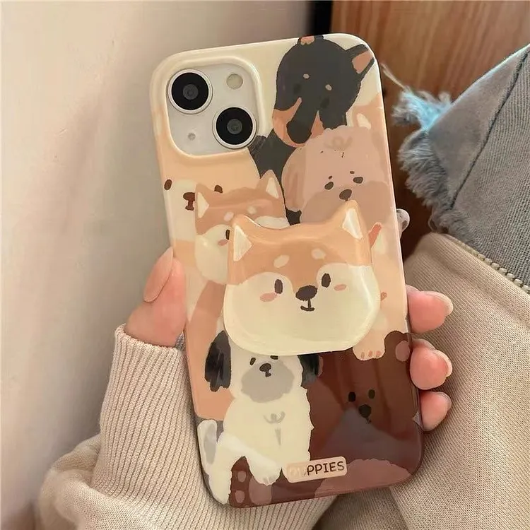 Cartoon Dog Bracket Phone case For Honor Play 6tpro 6t 5t 5tpro 4t 4tpro 4 Play 3 magu c5 c5pro cover