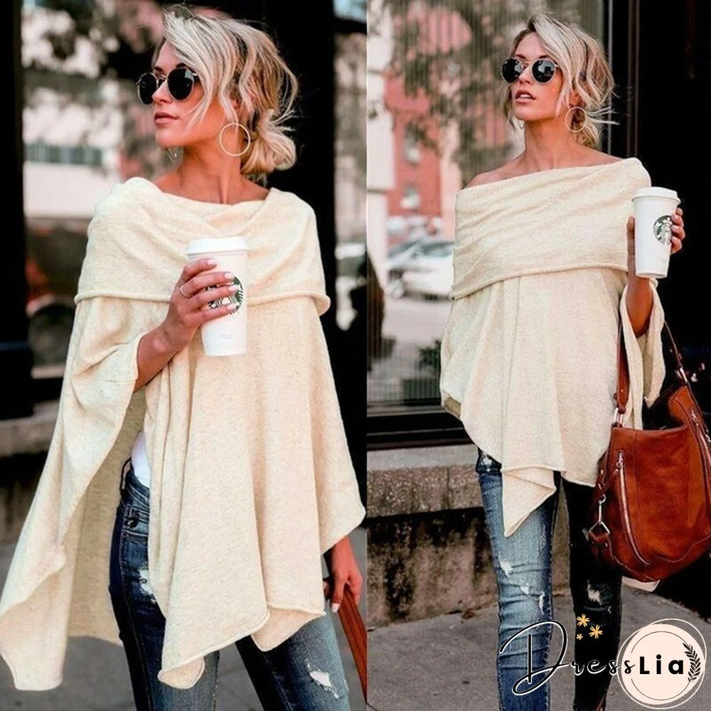 Sexy Women Gauffer Boat Neck Off Shoulder Loose Blouse Bat Sleeve Casual Shirts